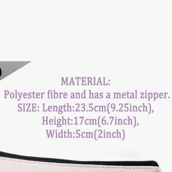 1999 Makeup Bag - woven boutique cosmetic bag - Vintage Rose Print - Picture 5 of 5